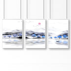 Office wall decorations | set of 3 framed wall art prints