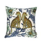 Ardmore -  Lovebird Leopards Tanzanite Cushion Cover