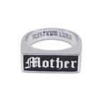 Mother Enamel Signet Ring