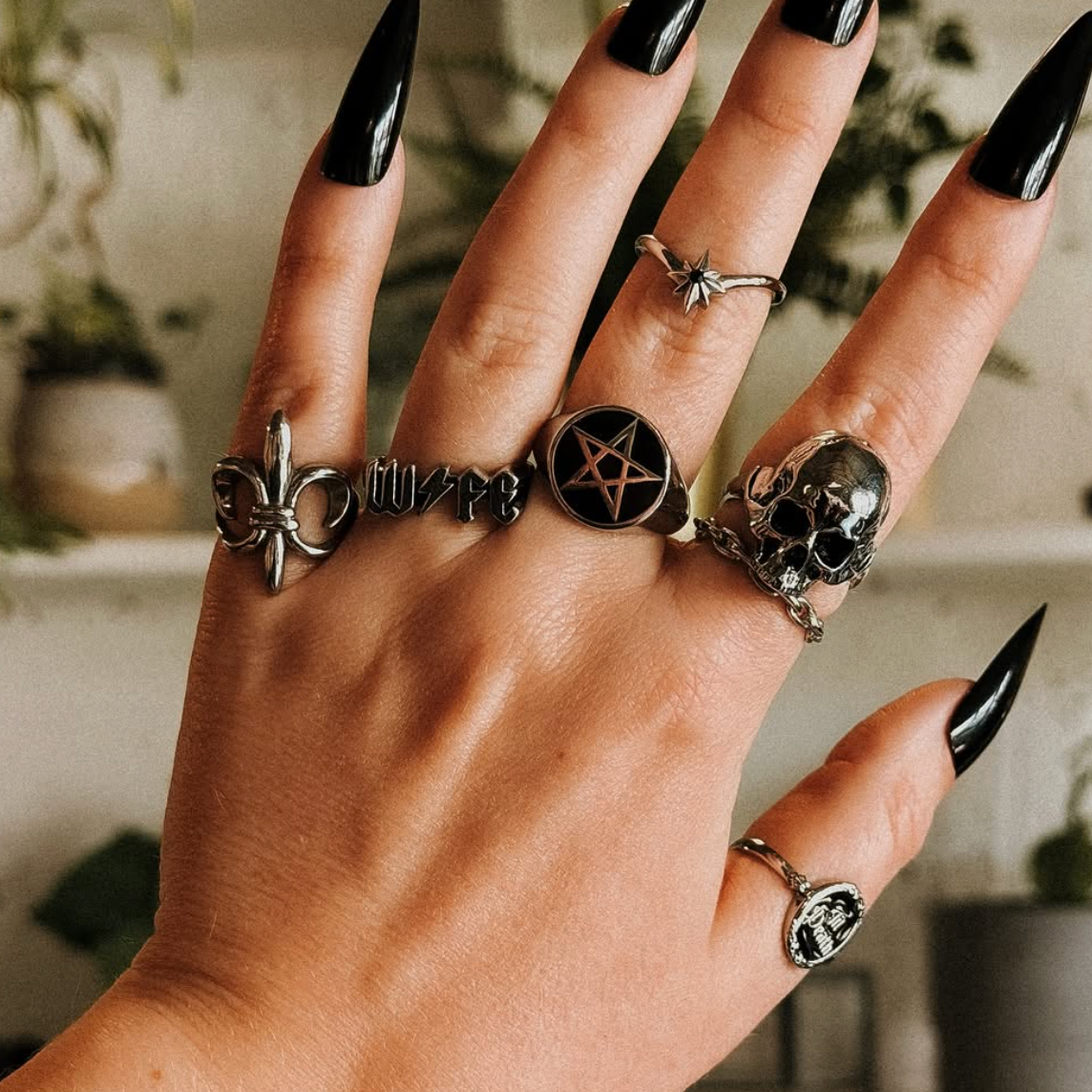 Pentagram Signet Ring