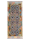 Maimana Afghanistan Kilim Rug - 193 x 84 cm