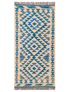 Maimana Afghanistan Kilim Rug - 147 x 51 cm
