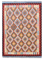 Maimana Afghanistan Kilim Rug - 196 x 152 cm