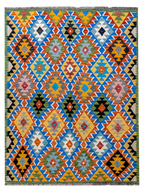Maimana Afghanistan Kilim Rug - 208 x 150 cm