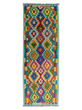 Maimana Afghanistan Kilim Rug - 300 x 86 cm