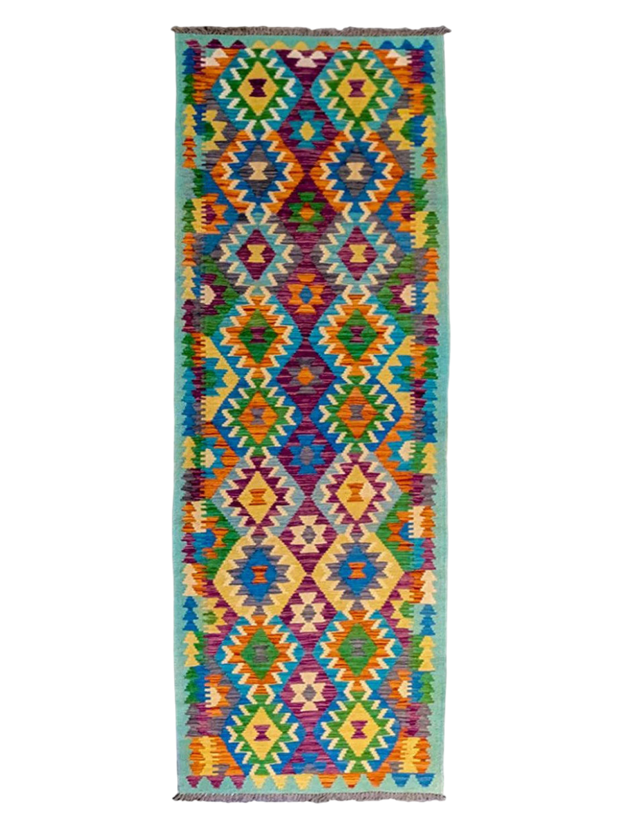 Maimana Afghanistan Kilim Rug - 300 x 86 cm