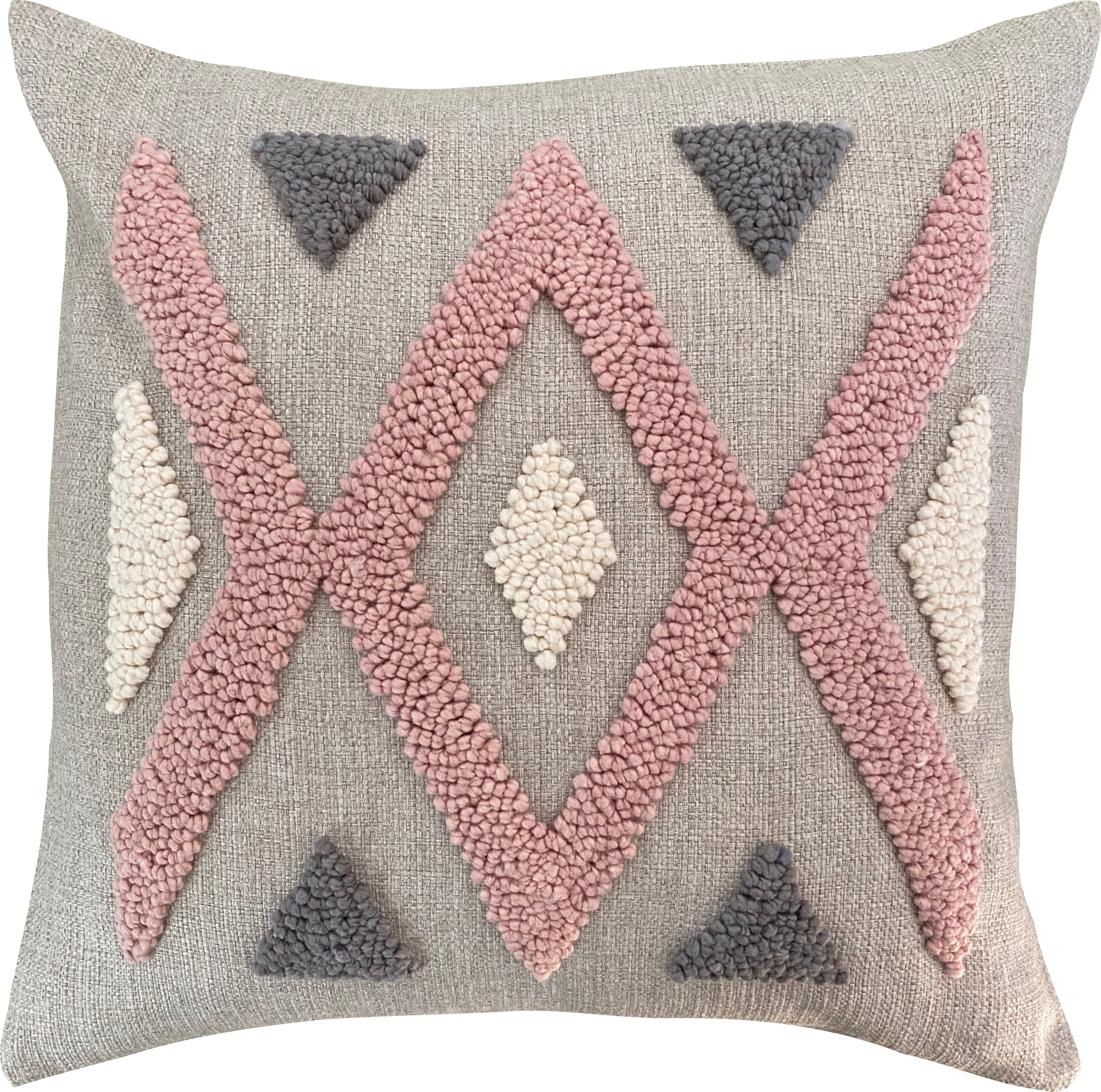 Punch Needle Cushion Cover - Ndebele Pattern 2