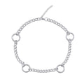 Aura O Ring Curb Chain Choker Necklace
