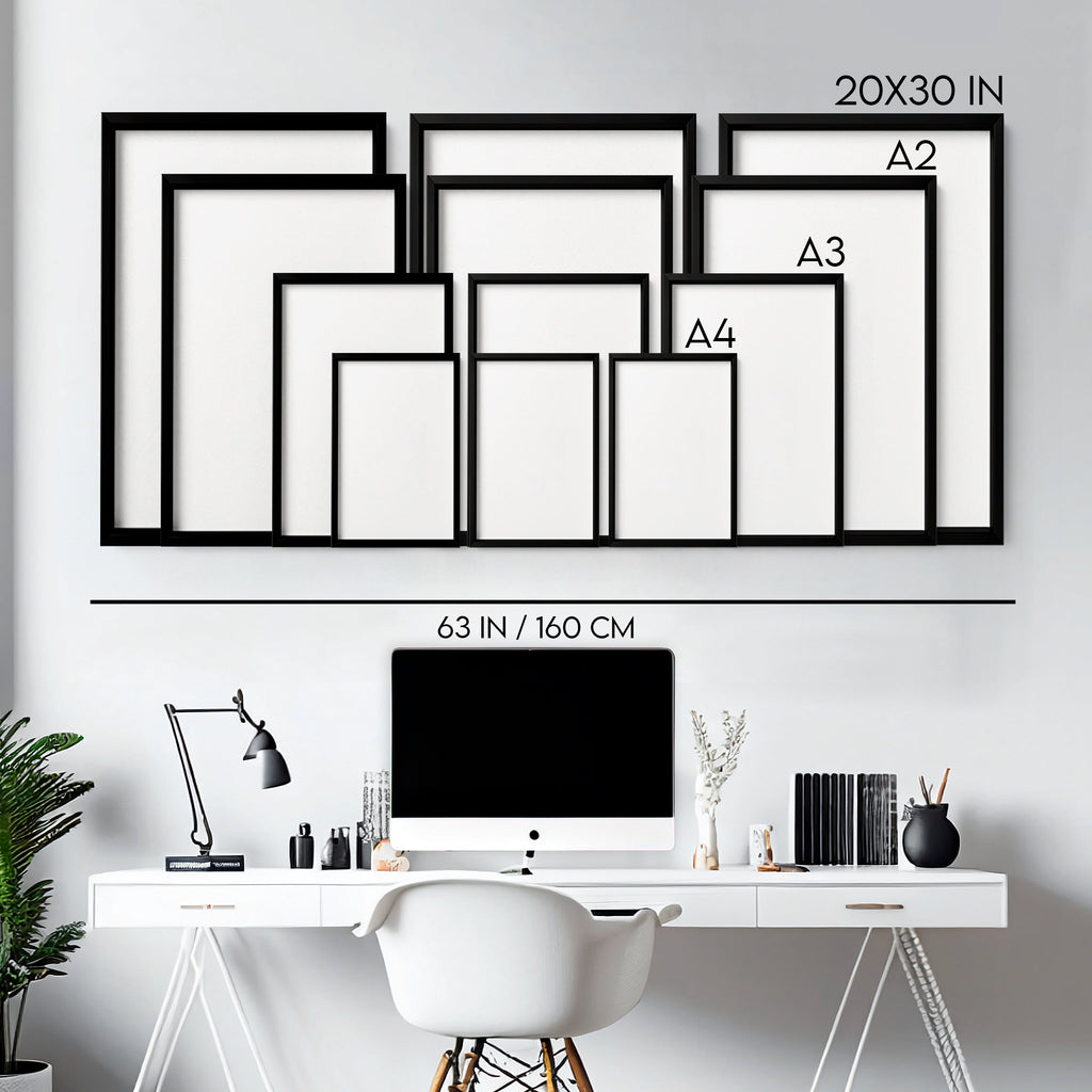 Long Rectangular Wall Decor | Set of 3 Beach Decor Wall art Prints