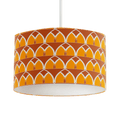 Orange and Yellow Geometric Arches Design Lampshade, Ceiling or Table Lamp Shade