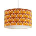 Orange and Yellow Geometric Arches Design Lampshade, Ceiling or Table Lamp Shade