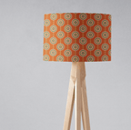 Orange Retro Circles Design Lampshade, Ceiling or Table Lamp Shade
