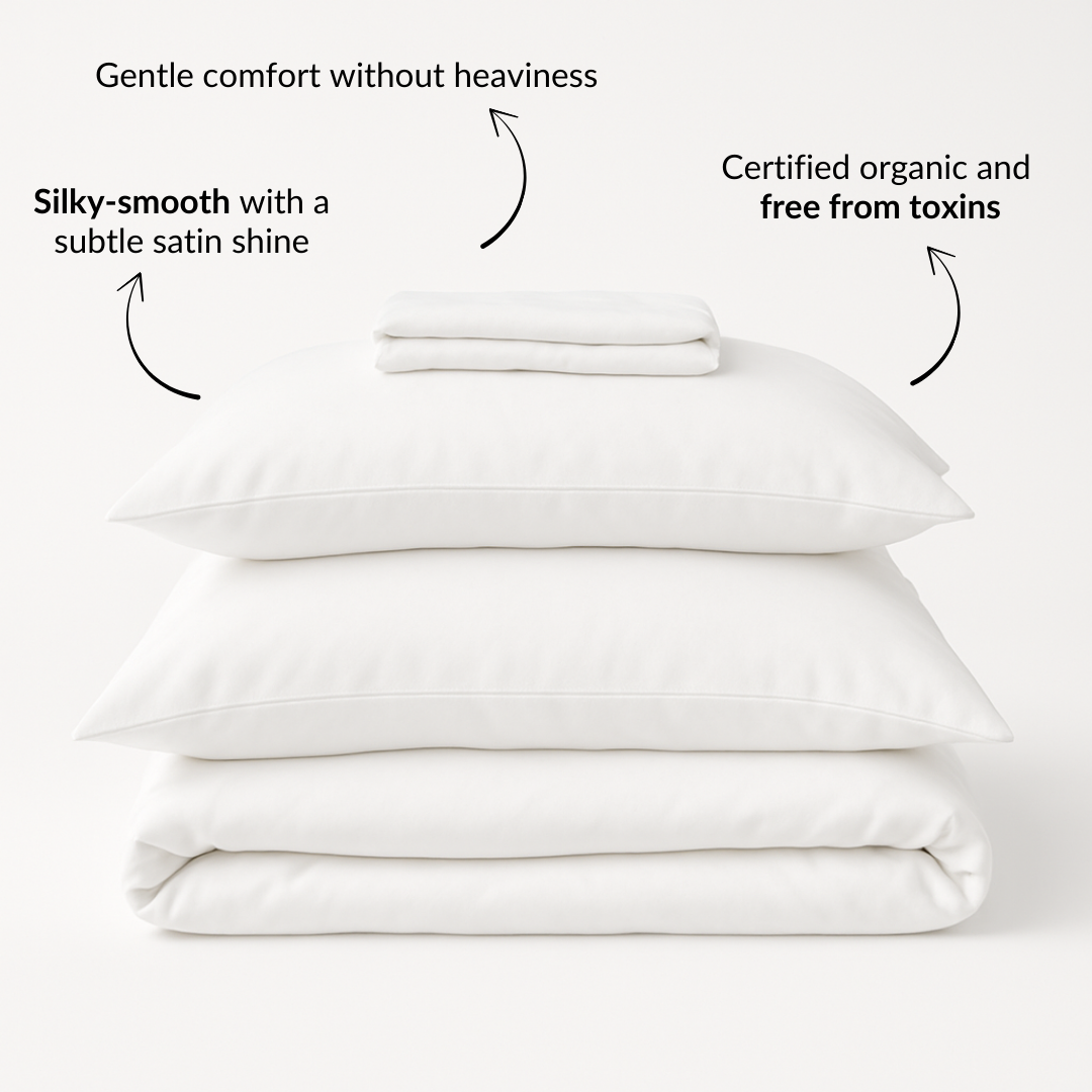 Bed Sheet Set (Organic Cotton Satin)