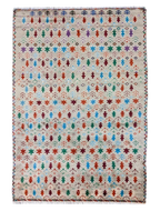 Tangerine Hand Knotted Rug - 278 x 199 cm