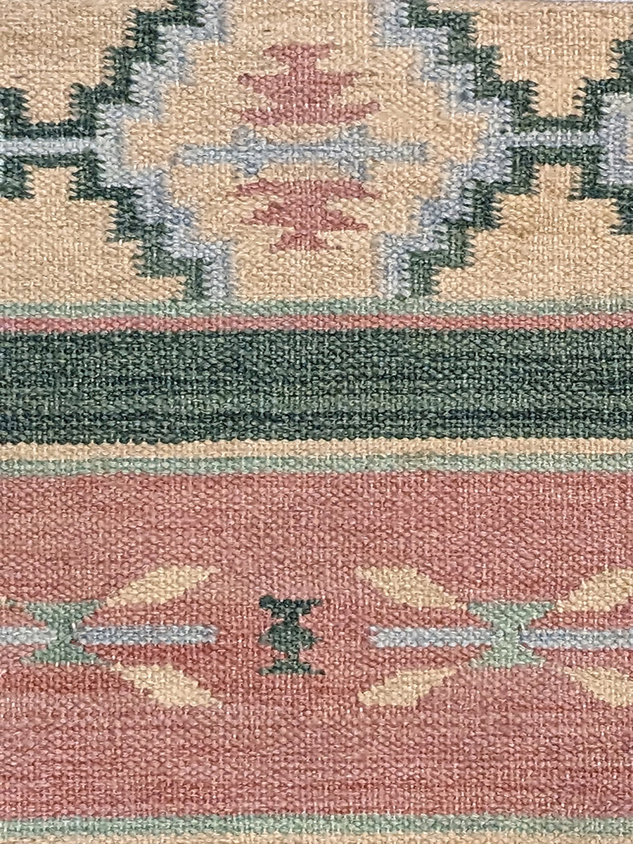 Turkish Kilim Vintage Cushion Cover - 58 x 40 cm