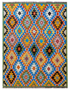 Maimana Afghanistan Kilim Rug - 208 x 150 cm