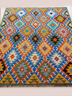 Maimana Afghanistan Kilim Rug - 208 x 150 cm