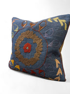 Suzani Hand Embroidered Cushion Cover - 45 x 45 cm