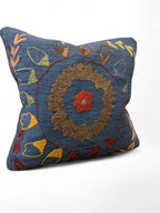 Suzani Hand Embroidered Cushion Cover - 45 x 45 cm