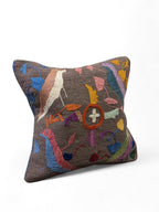 Suzani Hand Embroidered Cushion Cover - 45 x 45 cm