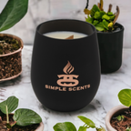 Eclipse - Simple Scents Luxe Rosé Noir Wooden Wick Soy Candle