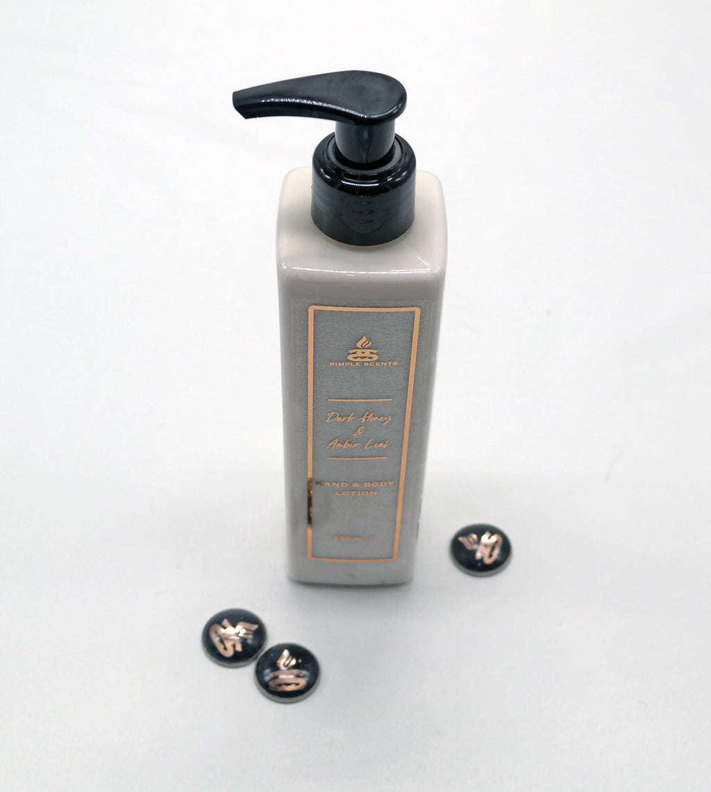 Simple Scents Dark Honey & Amber Leaf Hand & Body Lotion 250ml