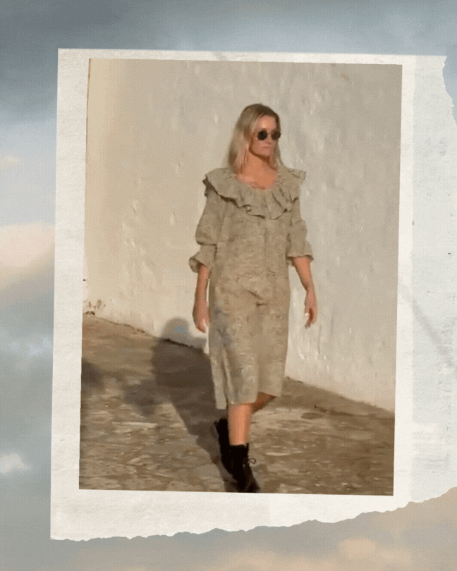 Kumo Clouds Dress - Print Sisters Loungewear