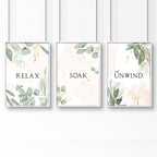 Bathroom decorative accessories uk | Set of 3 art prints