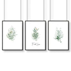 Modern Laundry Room Ideas | Set of 3 wall art prints