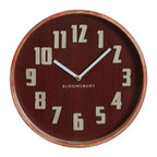 Vitus 40cm Dia Red Grain Large Wall Clock