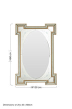 Antique Finish Rectangular Wall Mirror | Lulu