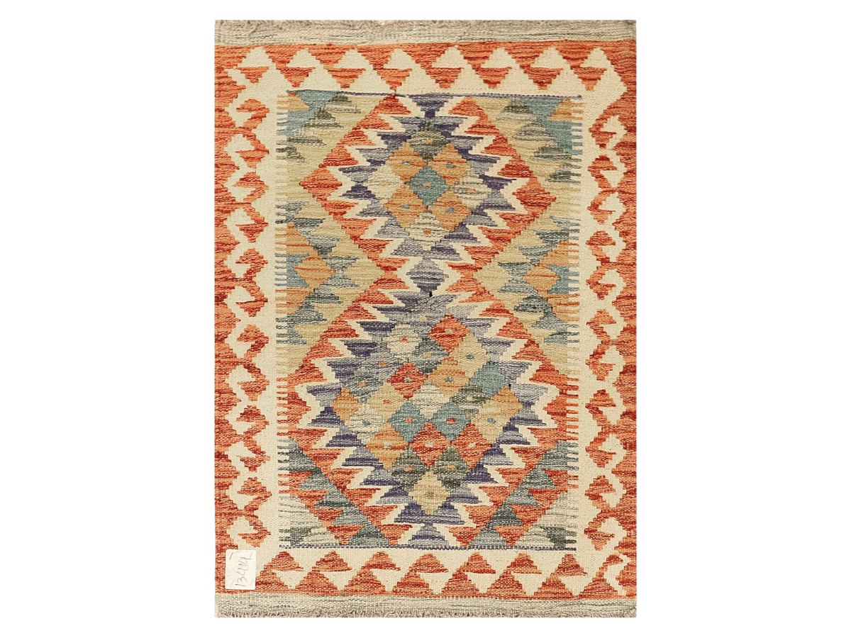 Maimana Afghanistan Kilim Rug - 89 x 65 cm