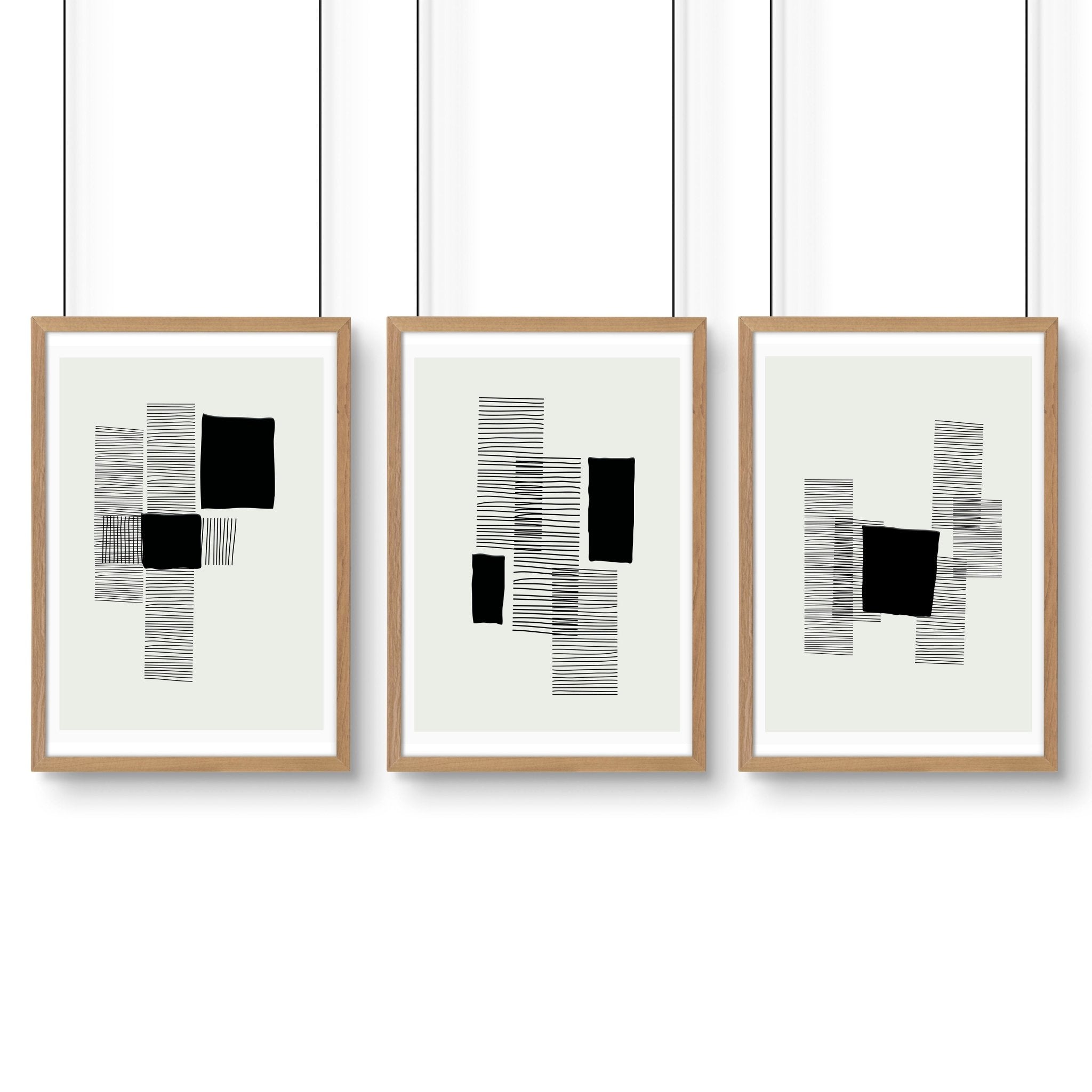 Abstract Artwork Prints | Set of 3 Abstract Wall art Prints