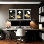 Abstract landscape | set of 3 wall art prints