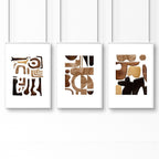 Abstract Wall Art Painting | Set of 3 wall art prints