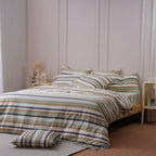 Ackly Bamboo - Harmony Stripe Duvet Cover, Fitted Sheet & Pillowcases Set