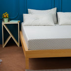 Ackly Bamboo Sage Checkered Full Bedding Set