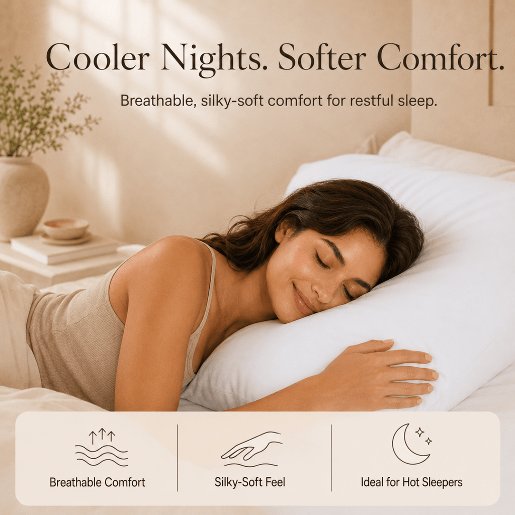 Ackly Bamboo - White Pillowcases Pair