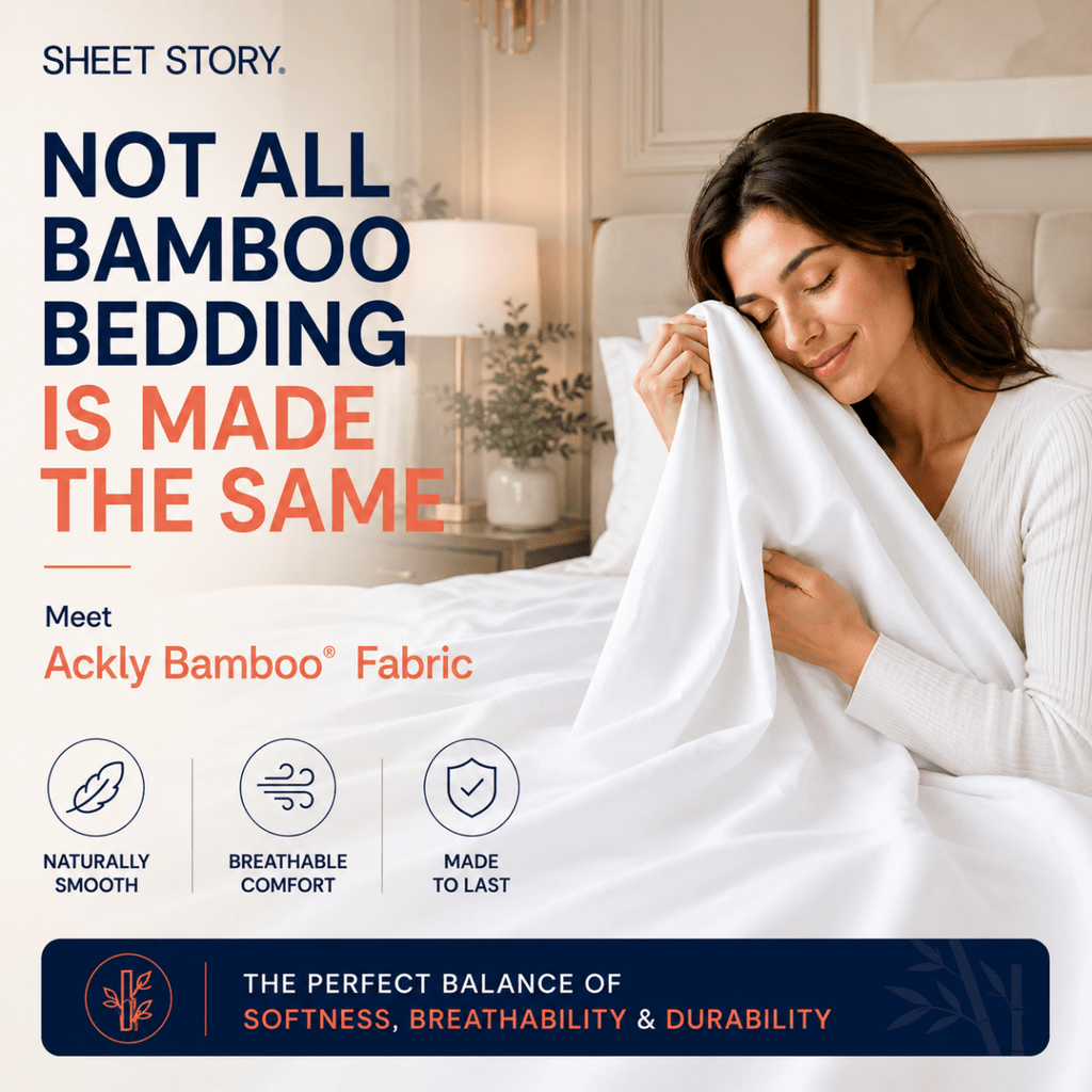 Ackly Bamboo - White Fitted Sheet