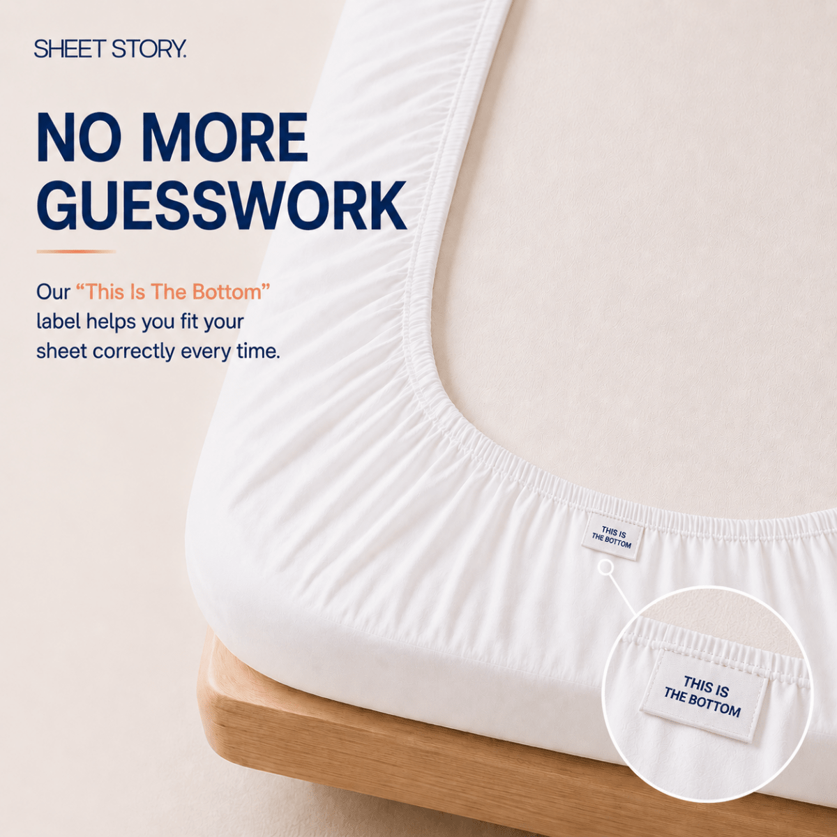 Ackly Bamboo - White Fitted Sheet