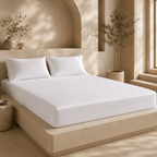 Ackly Bamboo - White Fitted Sheet