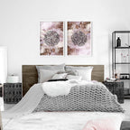 Allahu Akbar in Arabic prints for bedroom | set of 2 wall art prints
