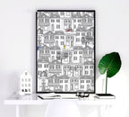 Amsterdam posters | Set of 2 travel wall art