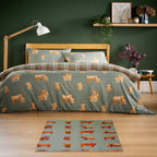 OLIVIA ROCCO Highland Cow Animal Print Non Slip Soft Durable Rug For Living Room Bedroom Hallway Office Eco Friendly Soft Pile Backing