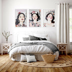 Art Decor For Bedroom Wall | Set of 3 Bohemian Prints