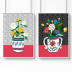 Art for kitchens | set of 2 Succulent wall art prints