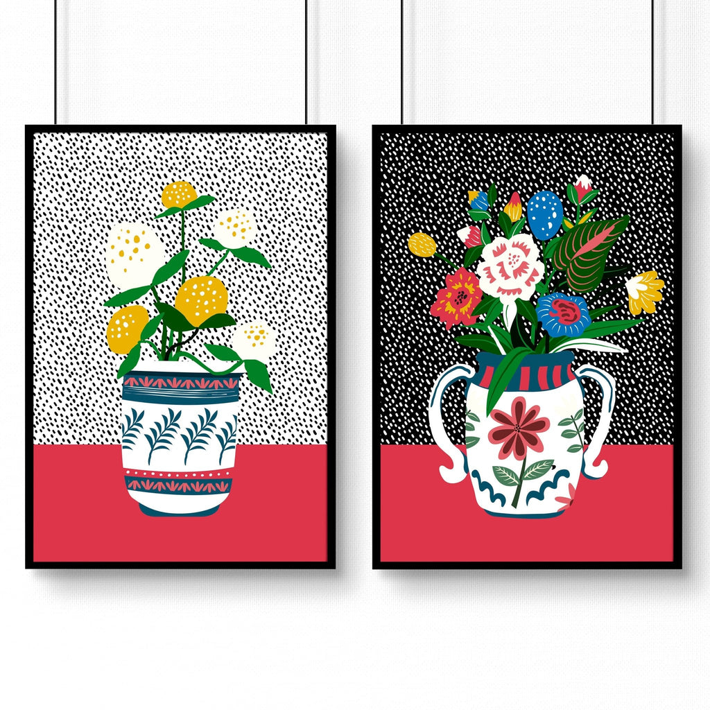 Art for kitchens | set of 2 Succulent wall art prints