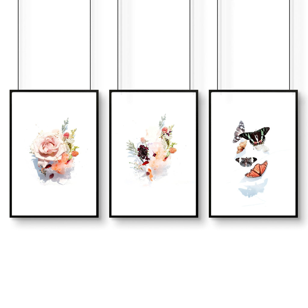 Art for a living room | set of 3 wall art prints