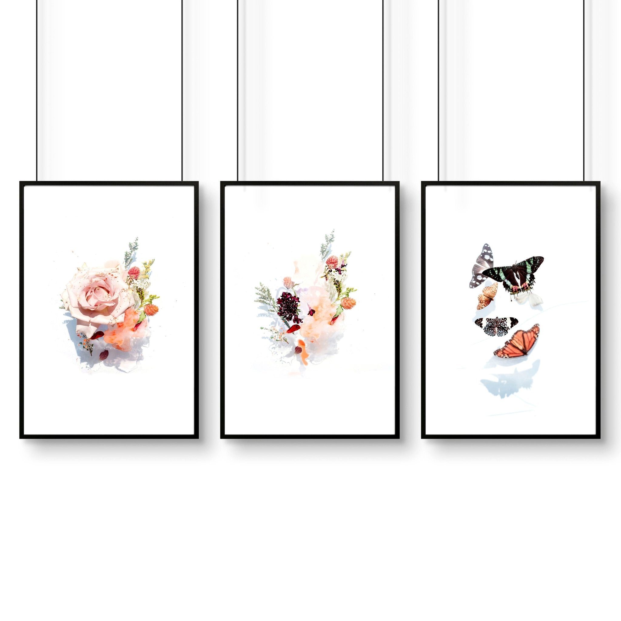 Art for a living room | set of 3 wall art prints