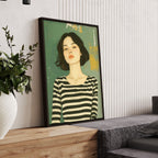 Art Print For Living Room | Set of 3 Boho Women Wall art Prints